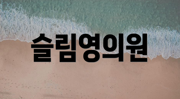 슬림영의원