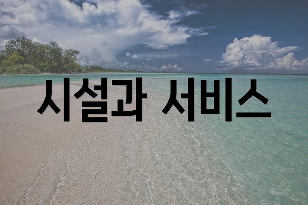 시설과 서비스