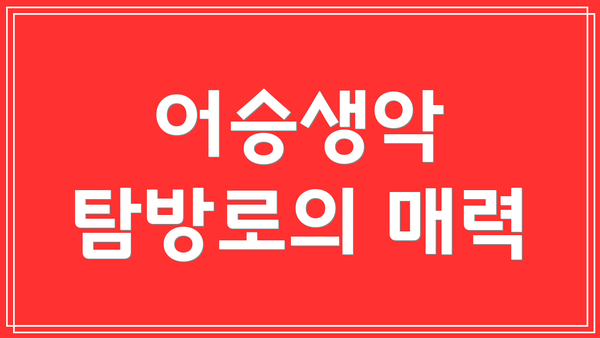 어승생악 탐방로의 매력