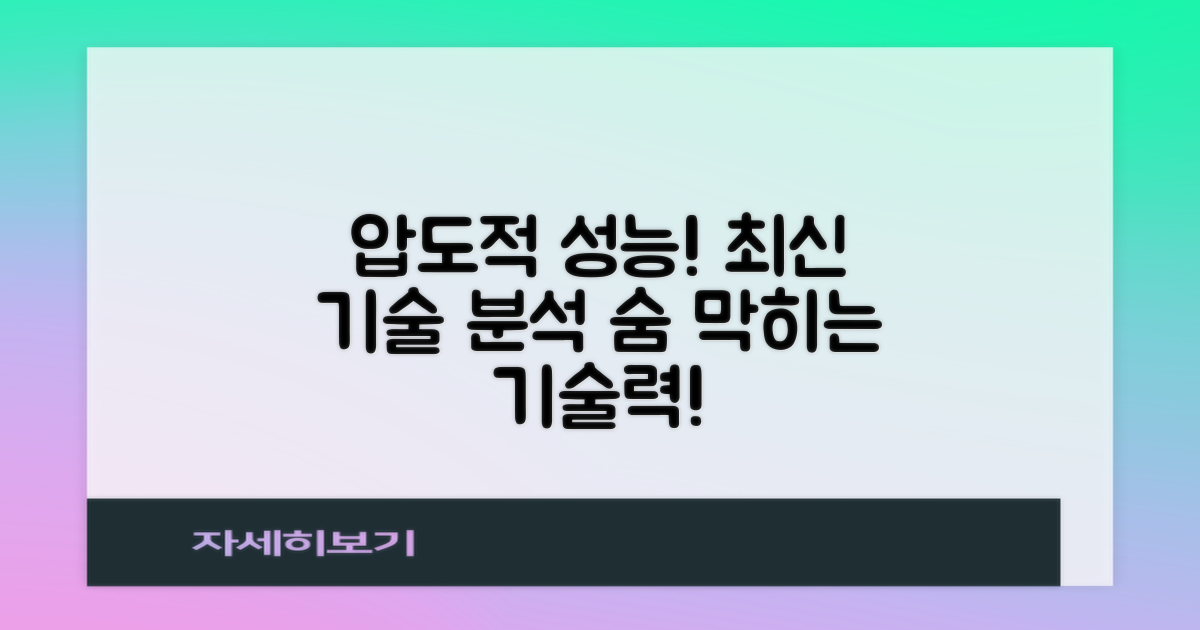 뛰어난 성능, 최신 기술 분석