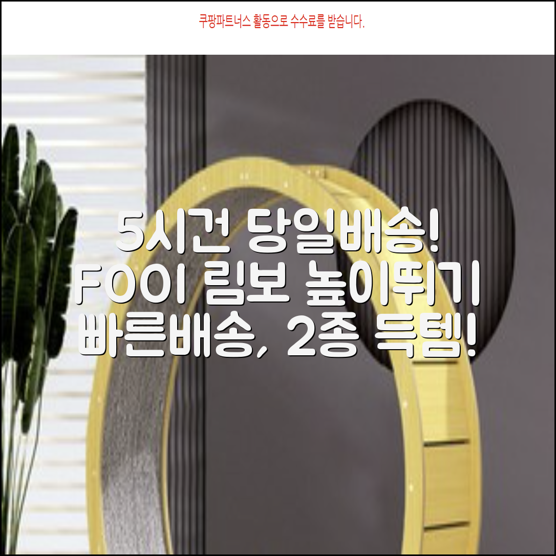 5시건 당일배송 FOOI 휴대용 자유조절 림보 허들 높이뛰기 세트 2종 빠른배송, 1개 추천 리뷰