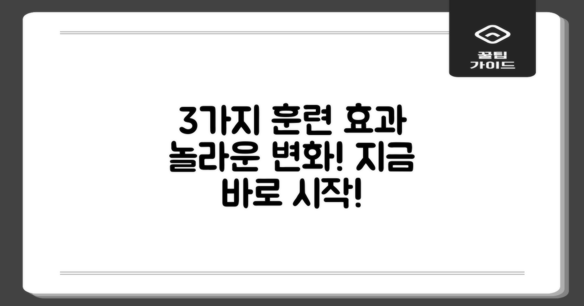 3가지 훈련 효과
