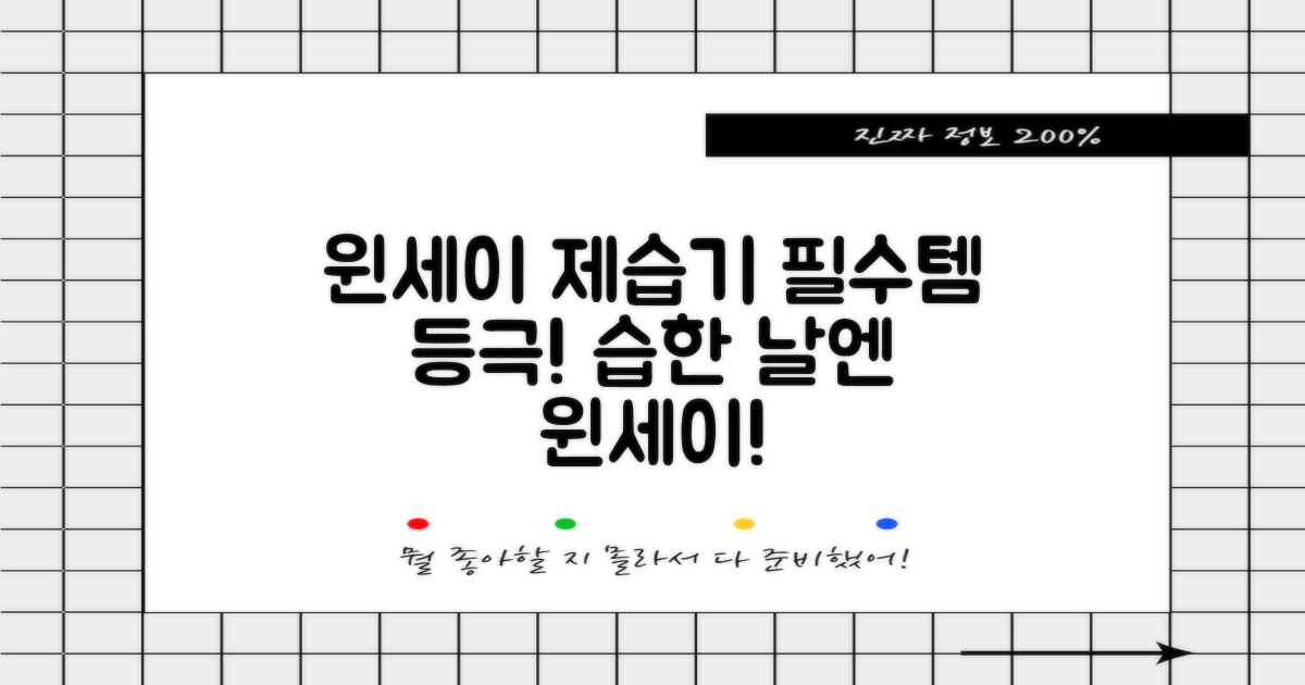 윈세이 제습기, 필수템 등극