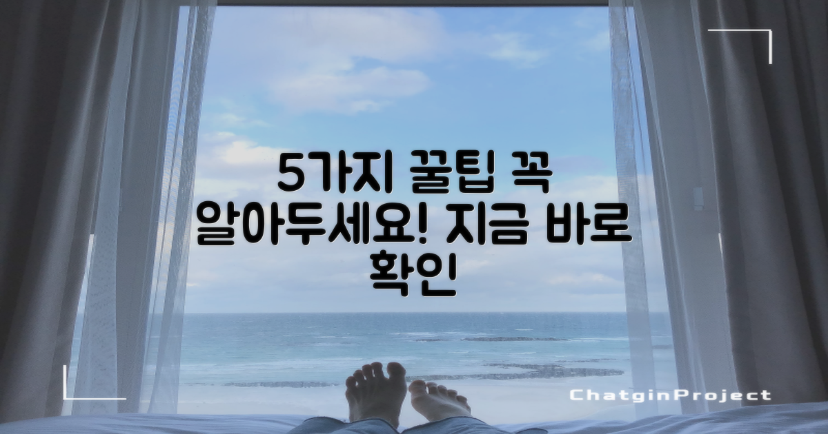 5가지 추천 팁