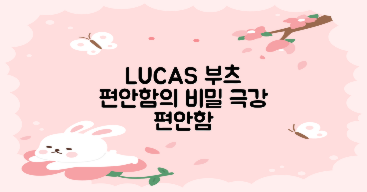 LUCAS 부츠, 편안함의 비밀