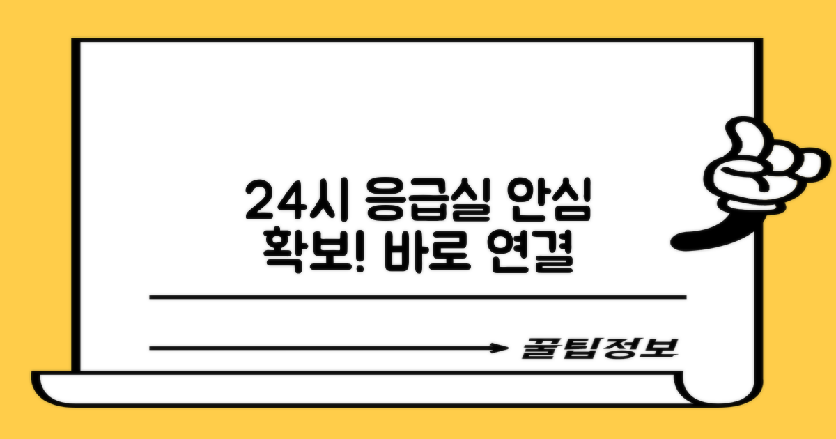 24시간 응급실, 안심 확보!