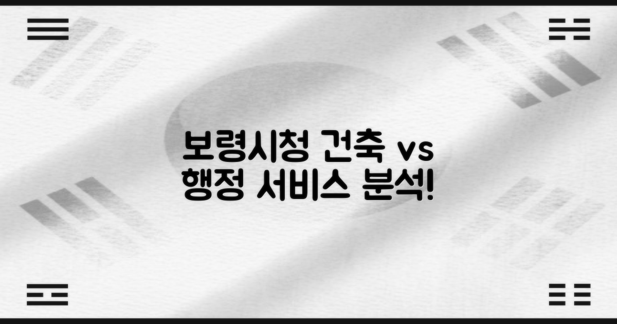 건축 vs 행정 효율: 보령시청 서비스 완벽 분석