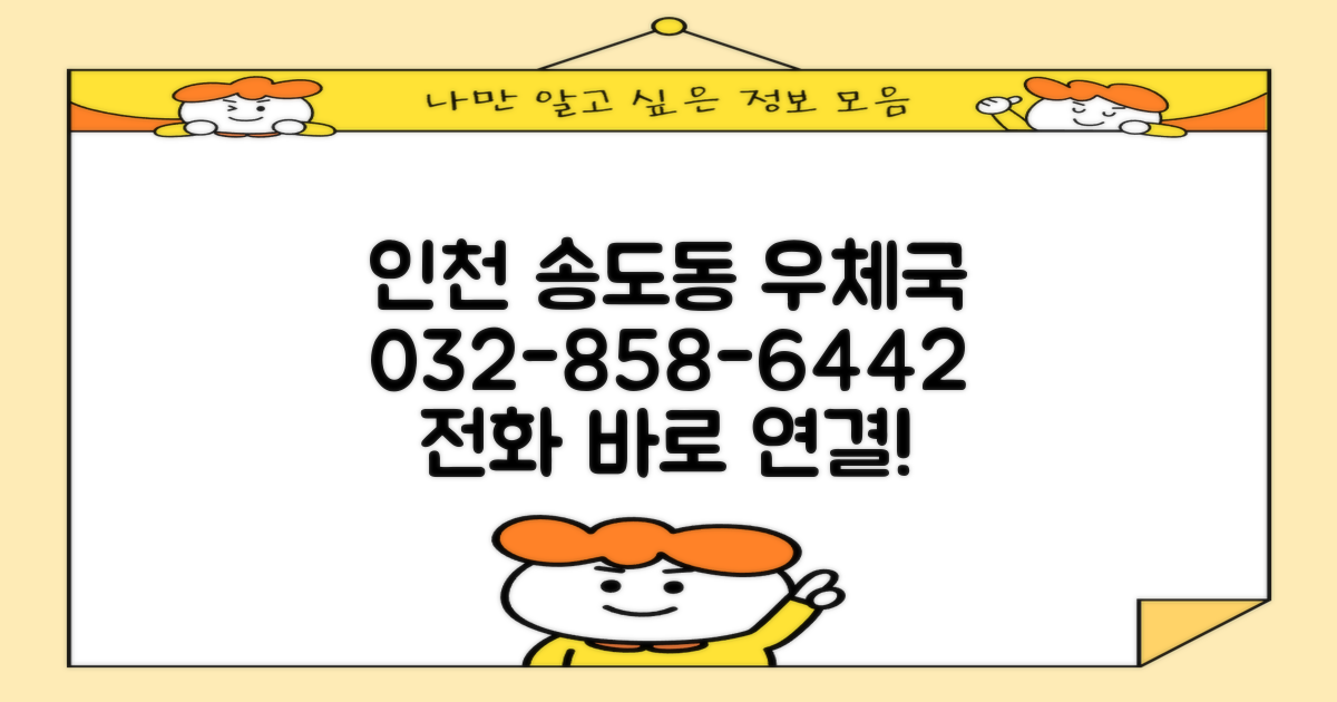 인천송도동우체국: 032-858-6442 전화 연결 완벽 가이드