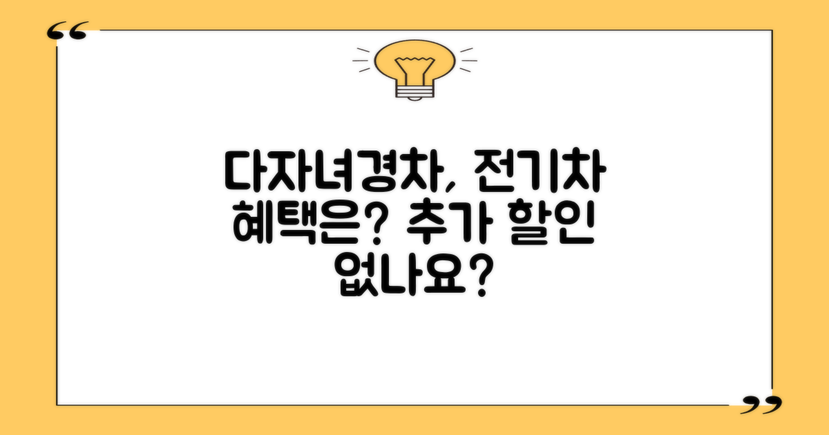 다자녀/경차, 전기차 충전 시 추가 혜택은 없을까?