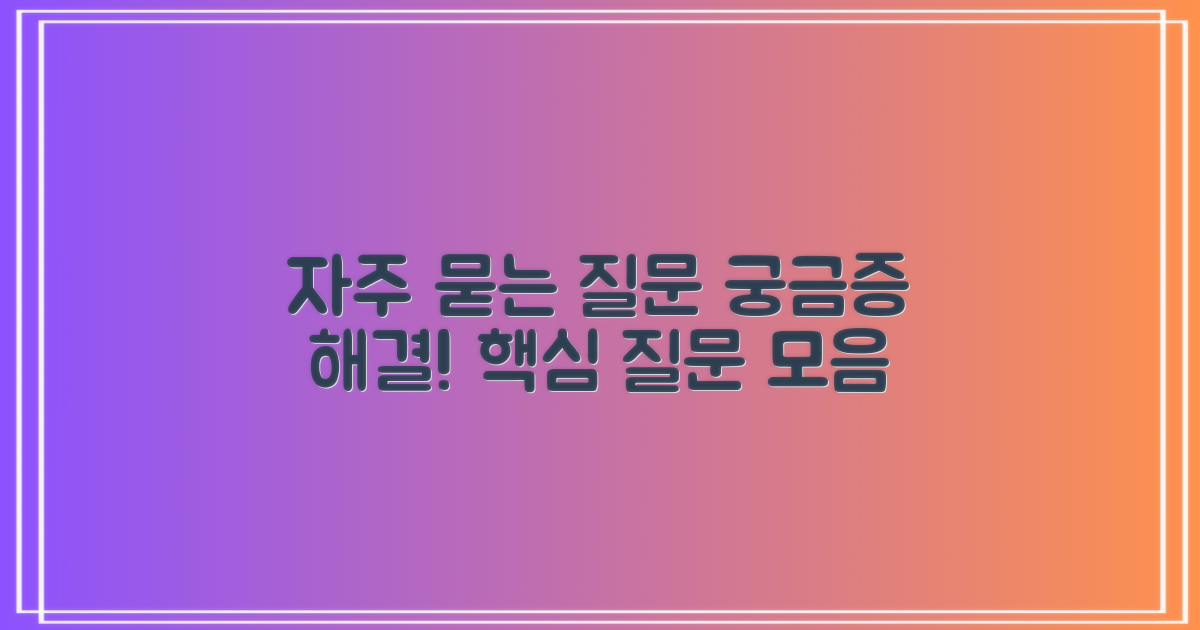자주 묻는 질문
