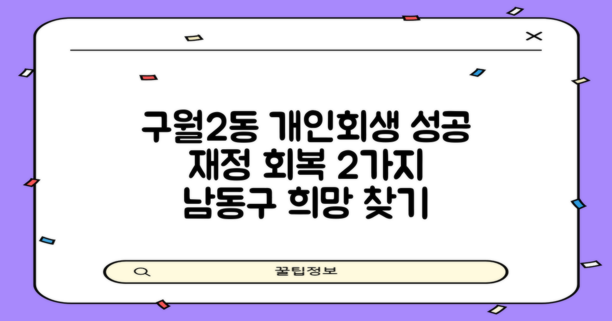 2가지 성공 사례: 인천 남동구 구월2동 개인회생, 성공적인 재정 회복의 길